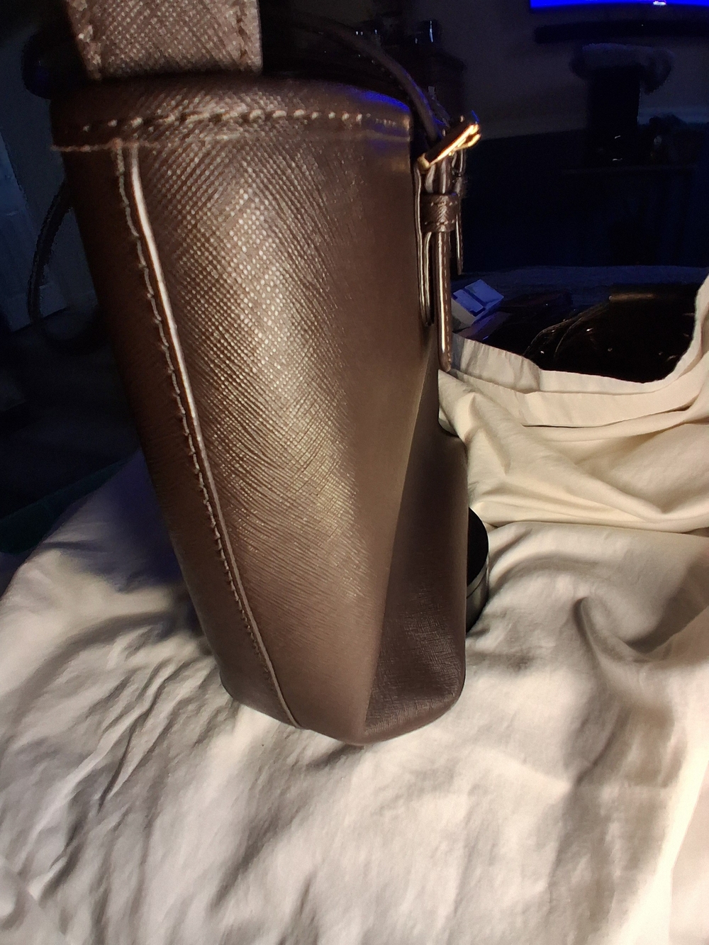 New Without Tags: Michael Kors Black Saffiano Leather Tote Bag - Picture 4 of 8